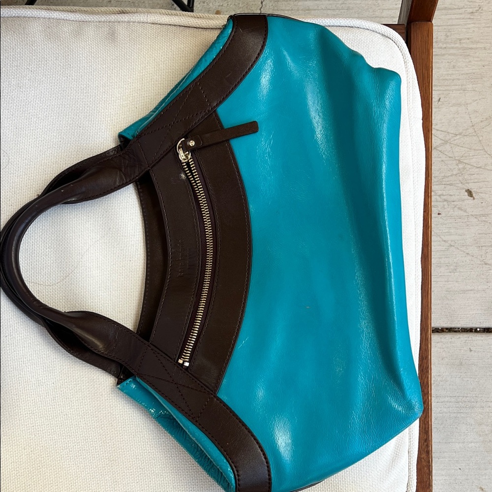 Kate Spade Blue and Brown Shoulder Bag - Picture 11 of 11